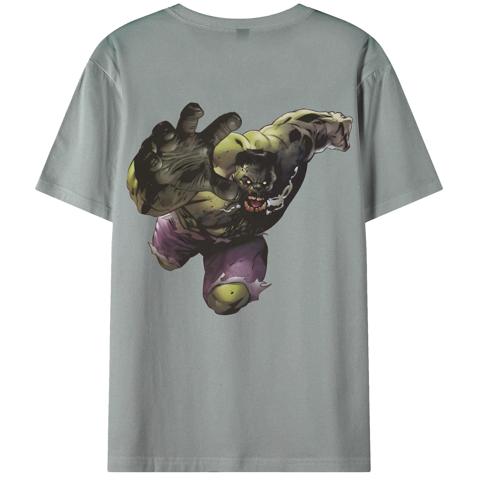 （画像用） アベンジャーズ The Avengers 綿100％ メンズ半袖Tシャツ（バックプリント） 通気性